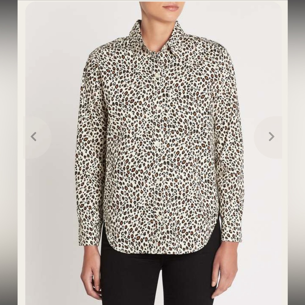NWT Current Elliott THE SAL SHIRT WITH EPAULETTES